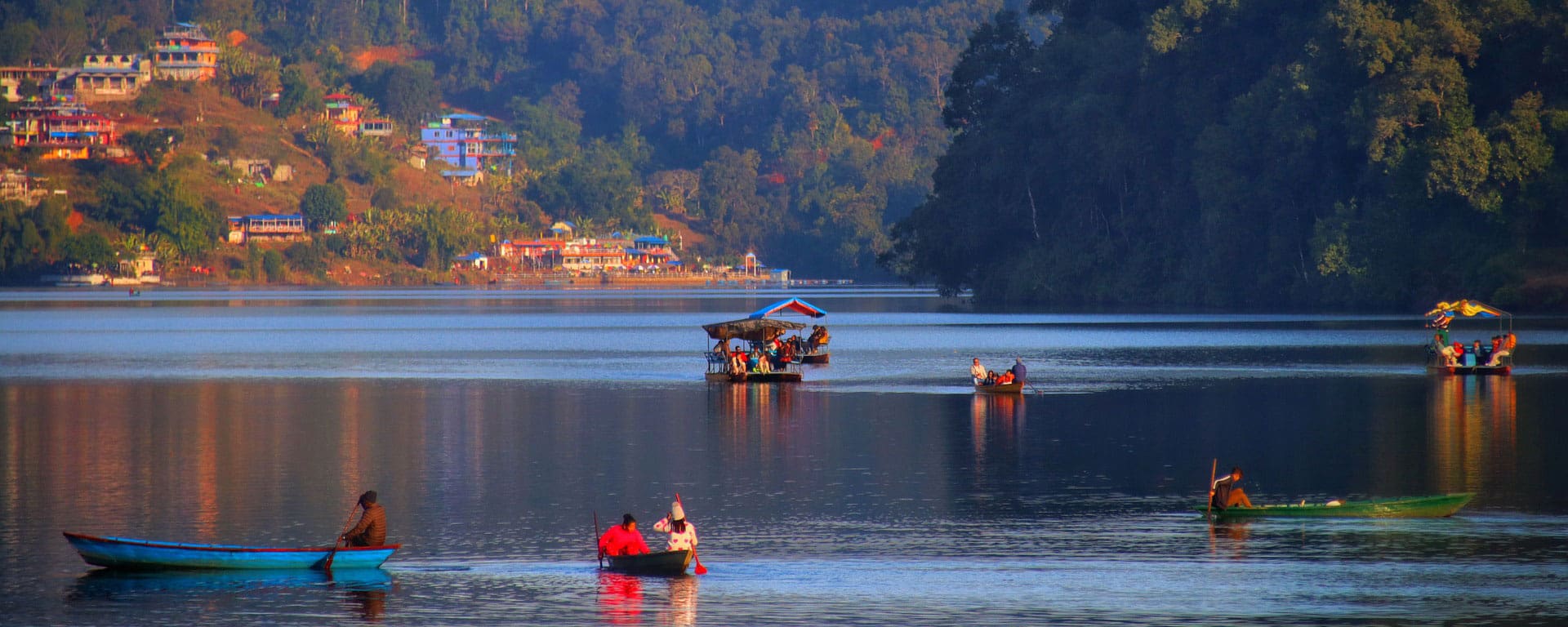 majhi dai at Pokhara lake